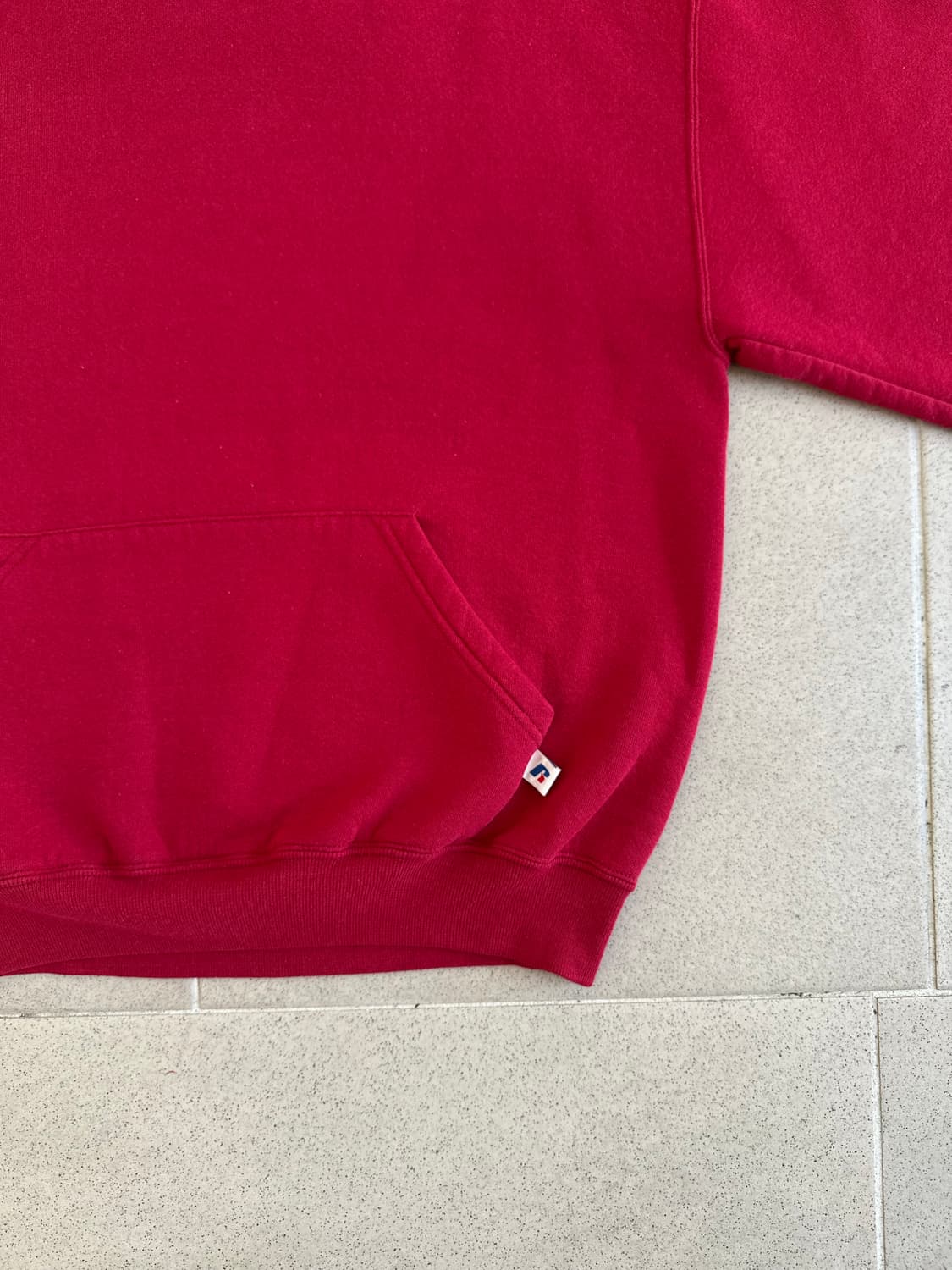 90s 빈티지 러셀 후드 버건디 M 상품이미지3