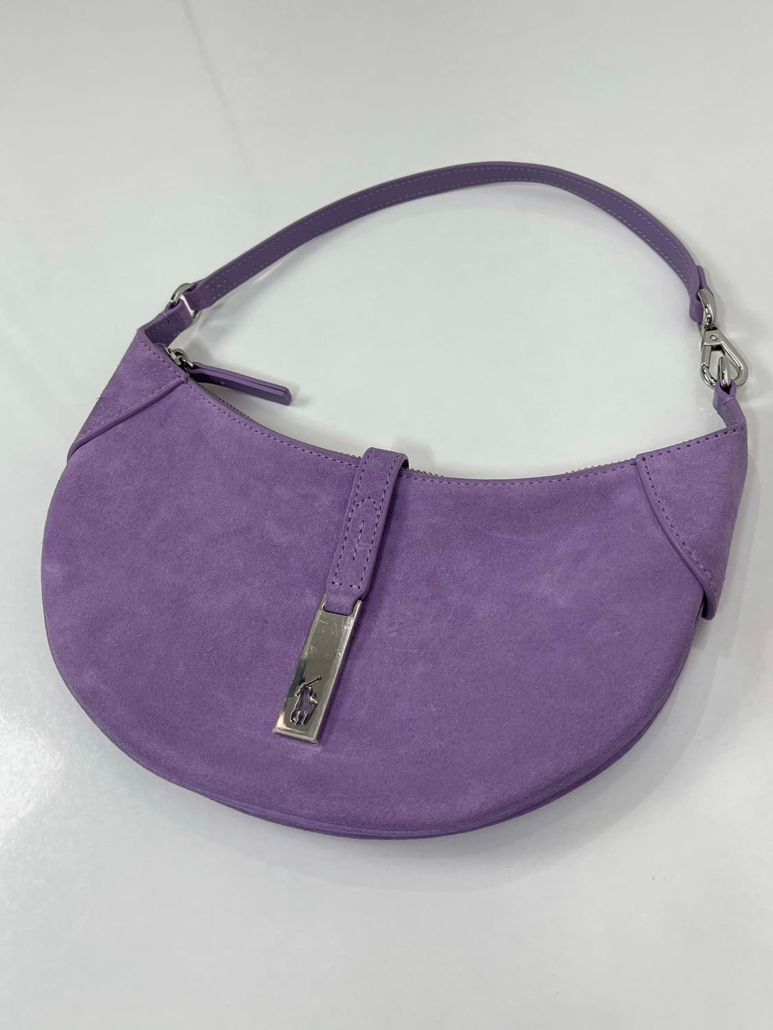 폴로 랄프로렌 폴로 ID 로얄퍼플 스웨이드 미니 숄더백 상품이미지5