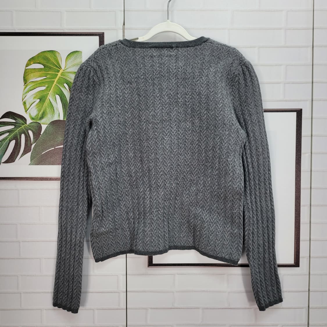 폴로랄프로렌 메리노 울 꽈배기 크롭 니트 스웨터 XS사이즈 상품이미지4