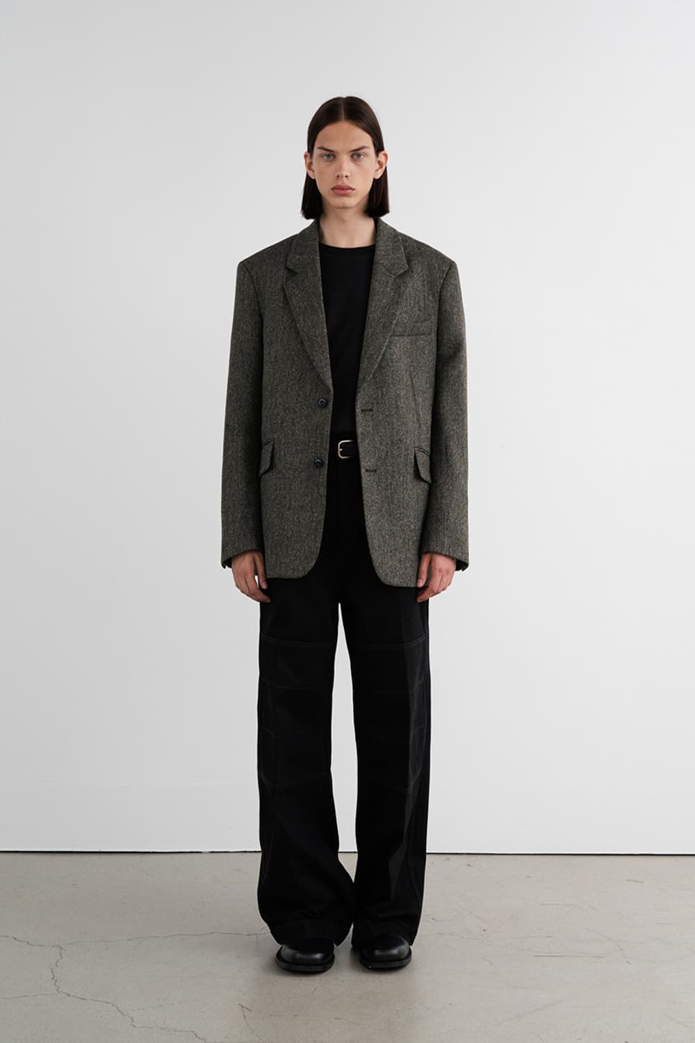 인사일런스 에이브러햄 문 트위드 블레이저 헤링본 자켓 M 상품이미지3