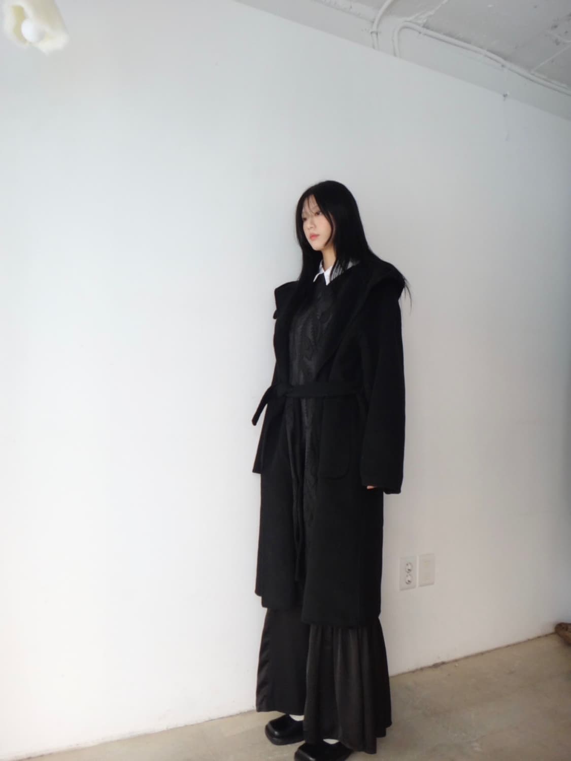 Hoody toggle coat / black 상품이미지7