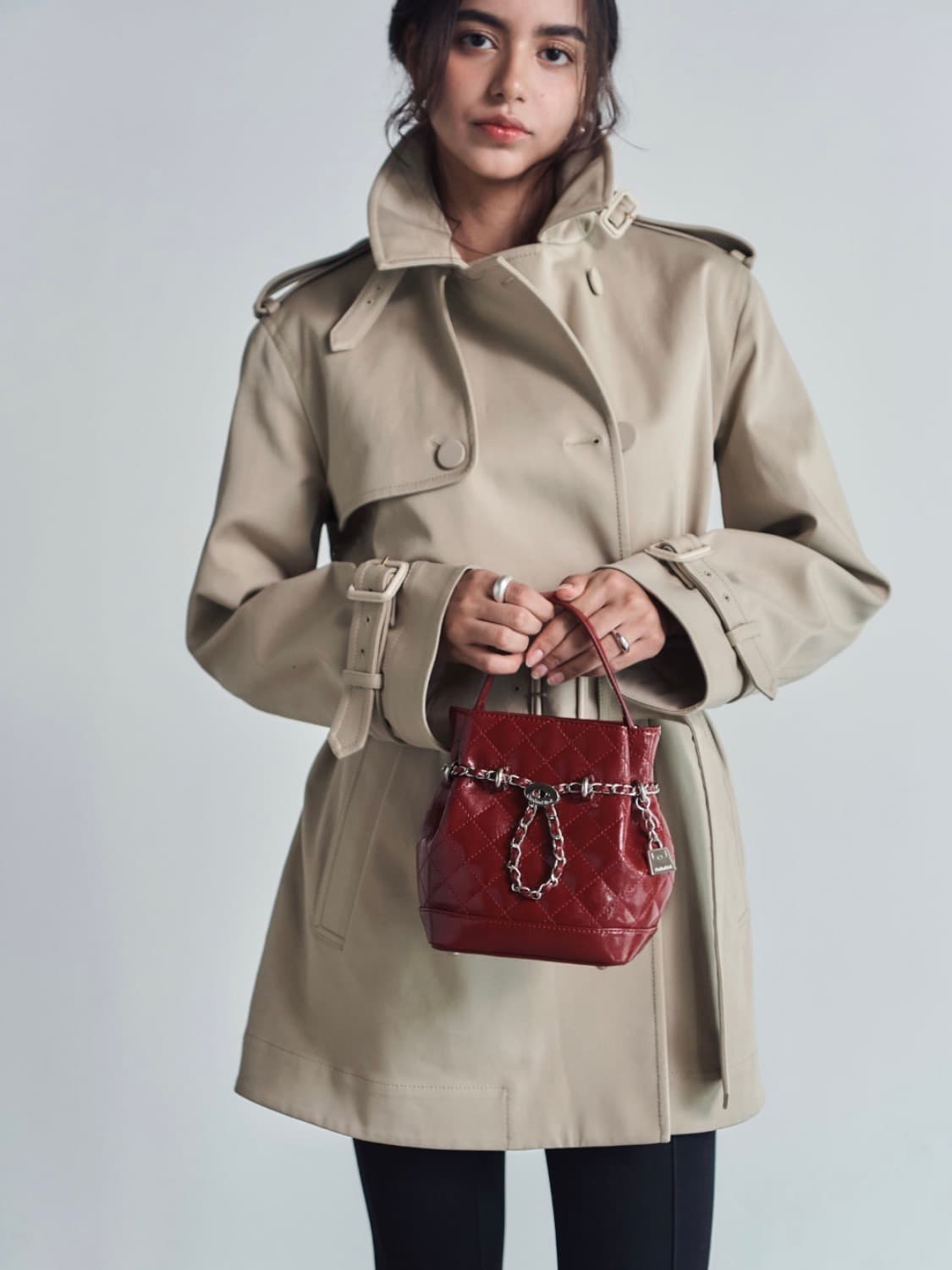 카디널레드 Bell bag burgundy 상품이미지2