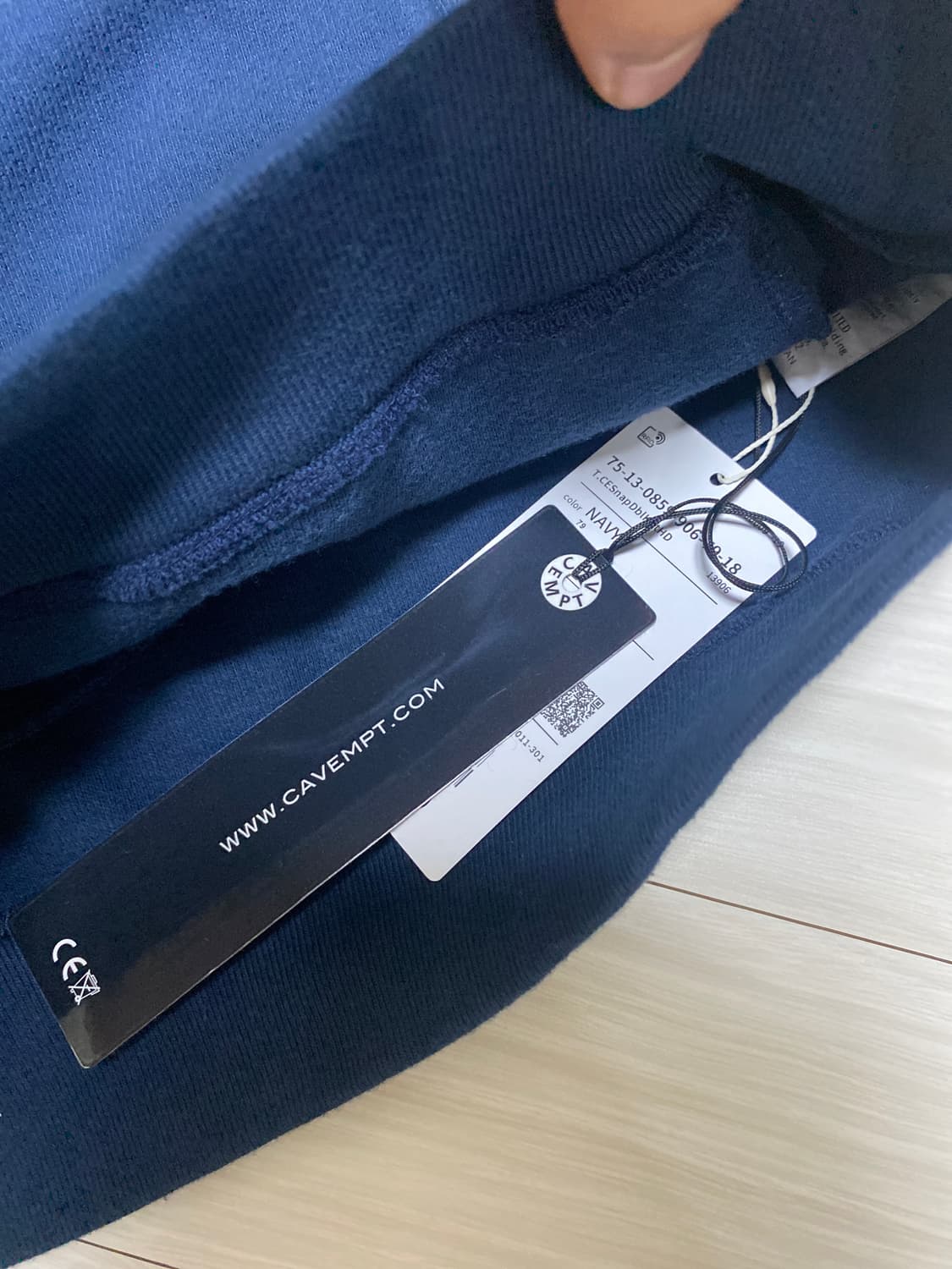 (새상품) 카브엠트 넥 스냅 후디  m사이즈 상품이미지3