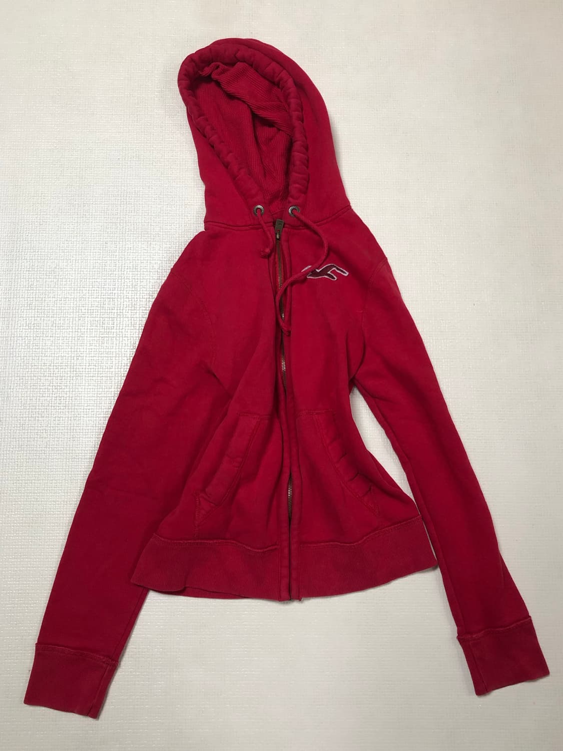 빈티지 홀리스터 레드 후드집업 상품이미지7