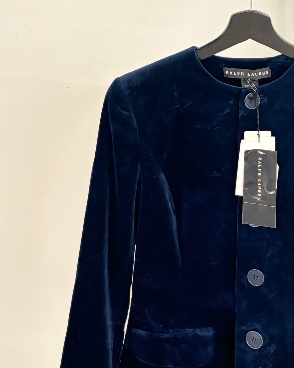 랄프 로렌 블랙 라벨 네이비 벨벳 자켓 상품이미지3