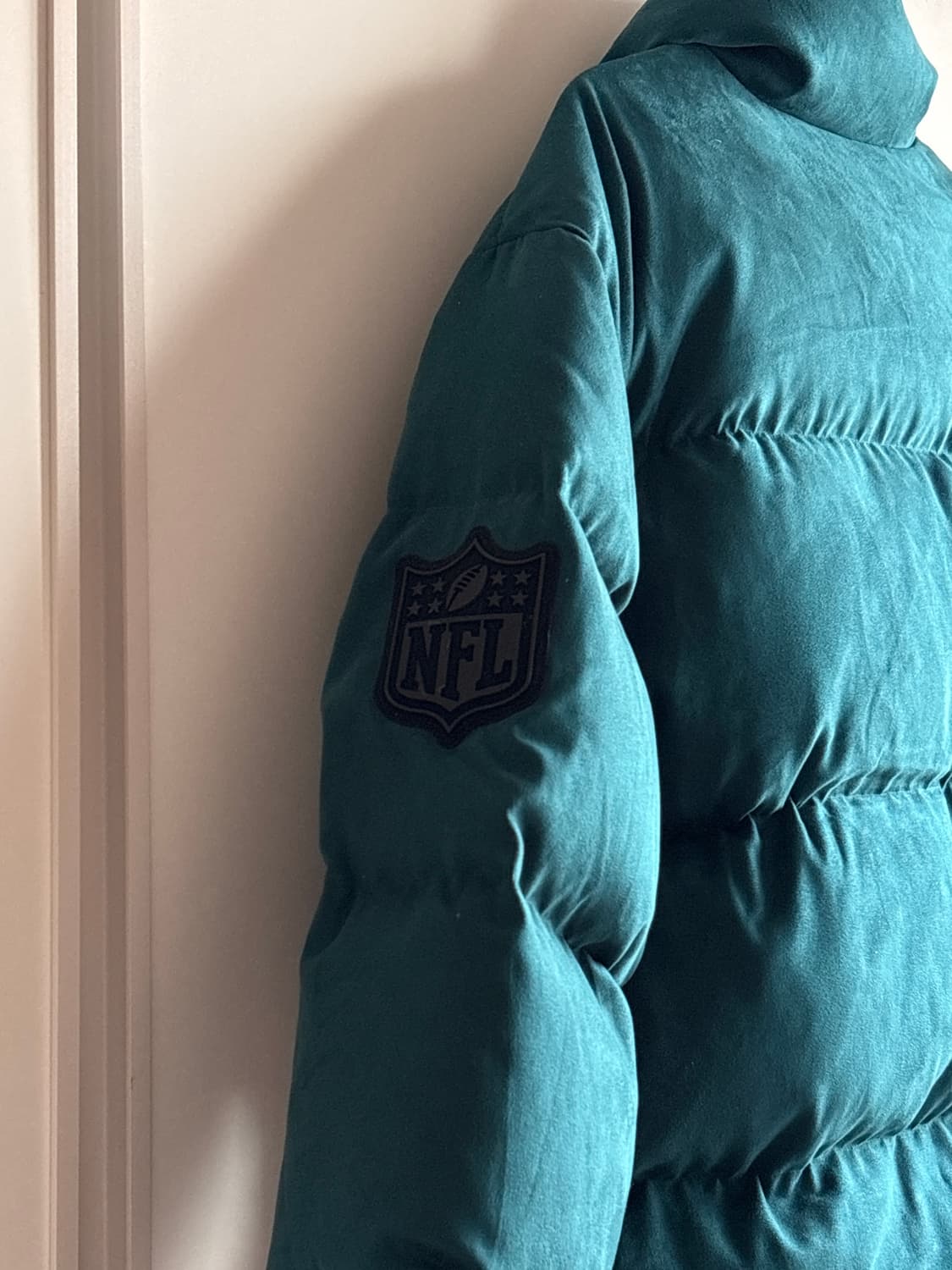 [A등급] NFL 컷 스웨이드 다운 패딩, 청록, 95 상품이미지6