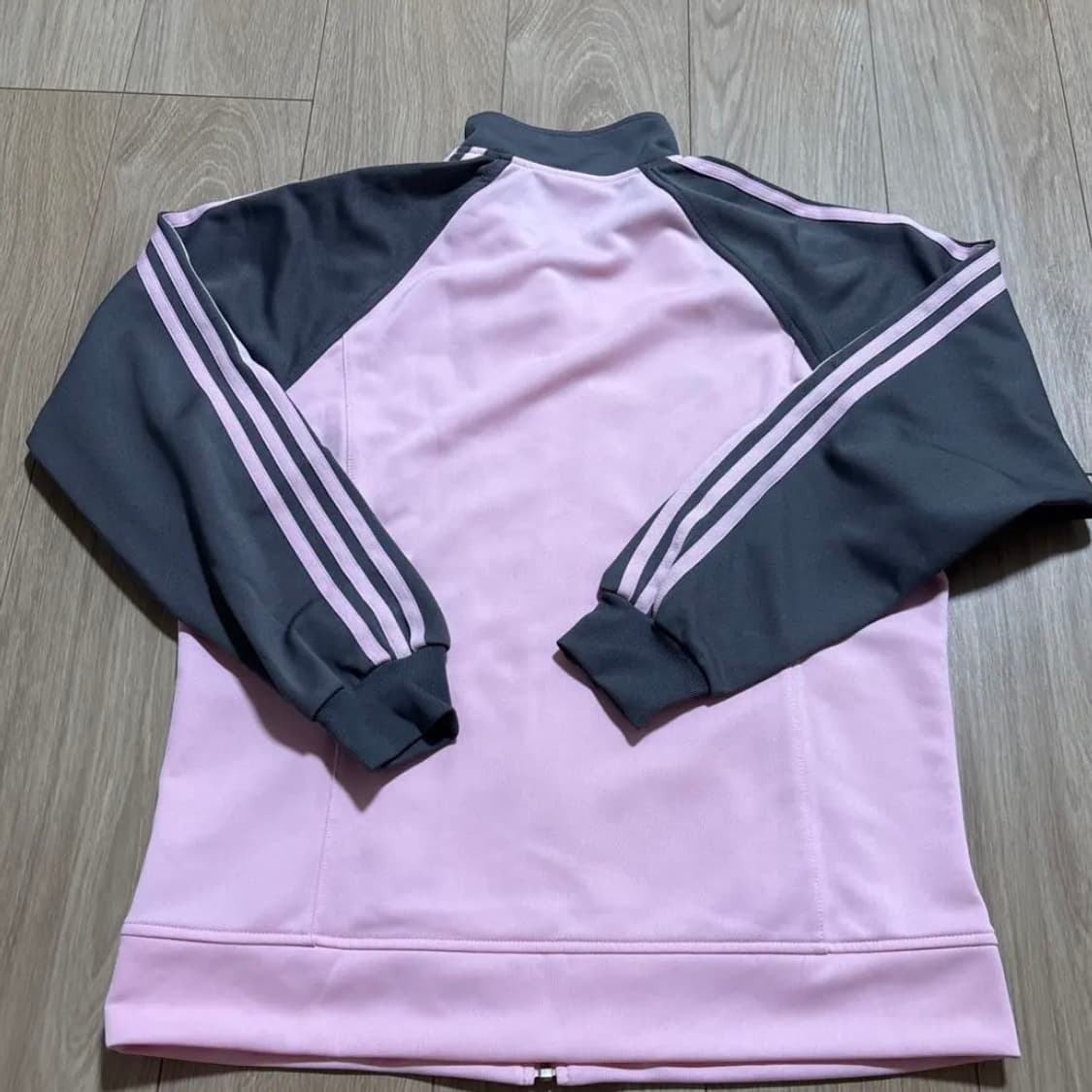 아디다스 핑크그레이 딸기우유 핑그 레어 빈티지 대장 갸루 트랙 져지 자켓 상품이미지3