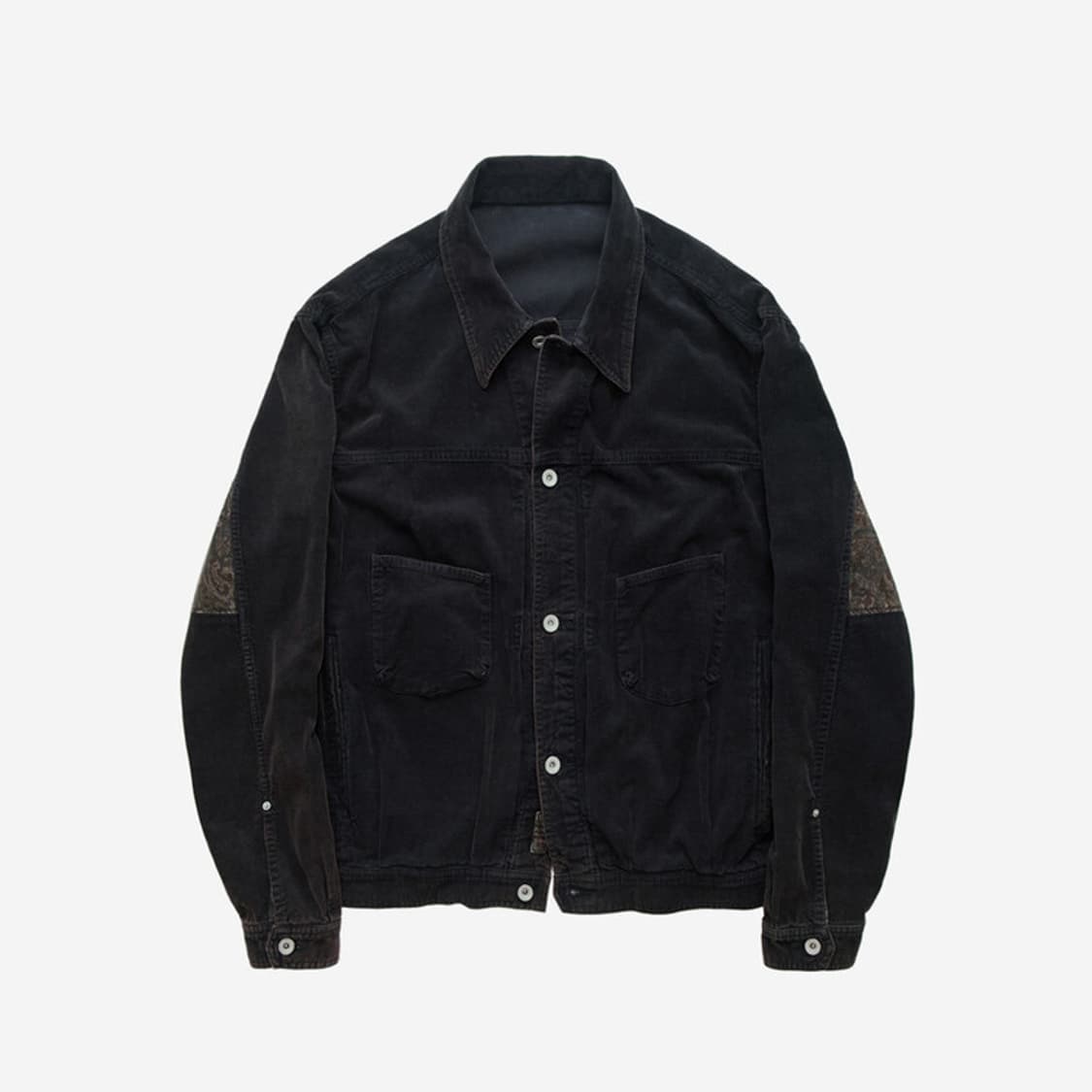 [2] 폴리테루 페이즐리 트러커 다크퍼플네이비 상품이미지1