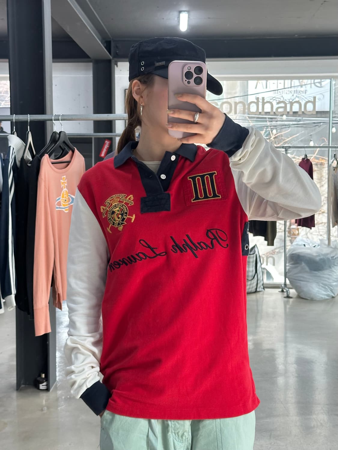 폴로랄프로렌 치프키프 빅로고 Pk긴팔티 상품이미지2