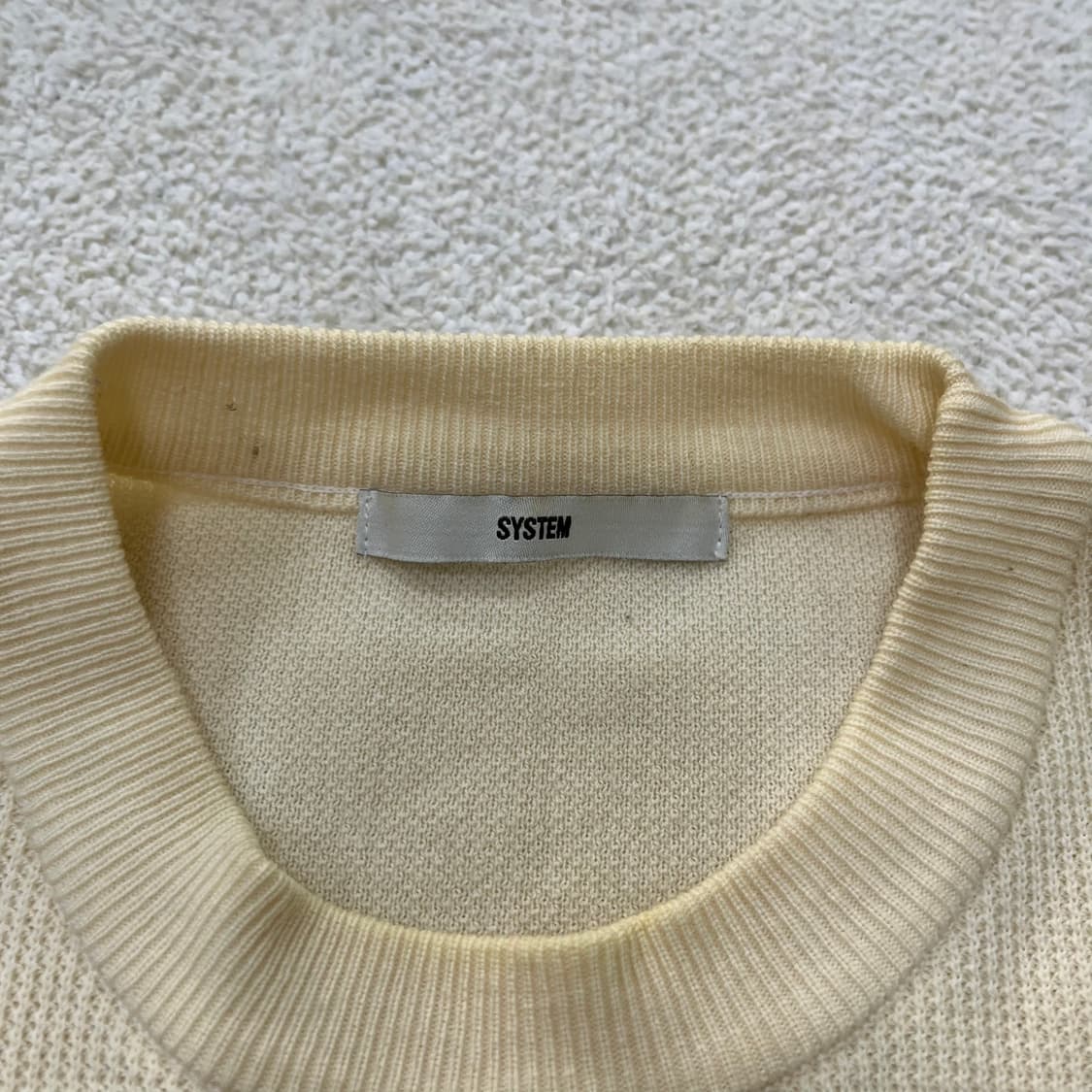 100 시스템 한섬 긴팔 니트 0406M 상품이미지2