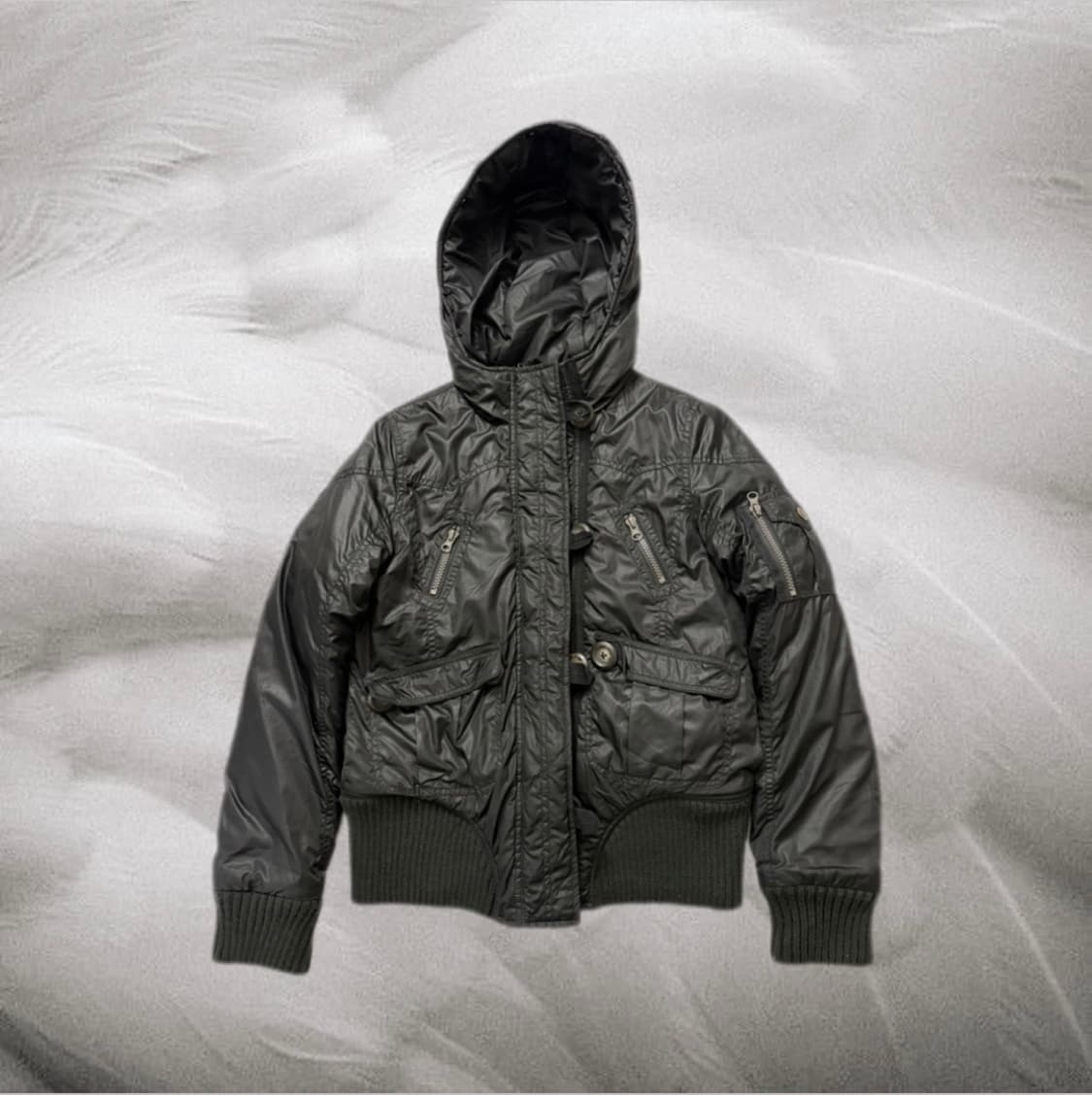 Vtg hoodie padding 디테일 후드 패딩 아우터 상품이미지1