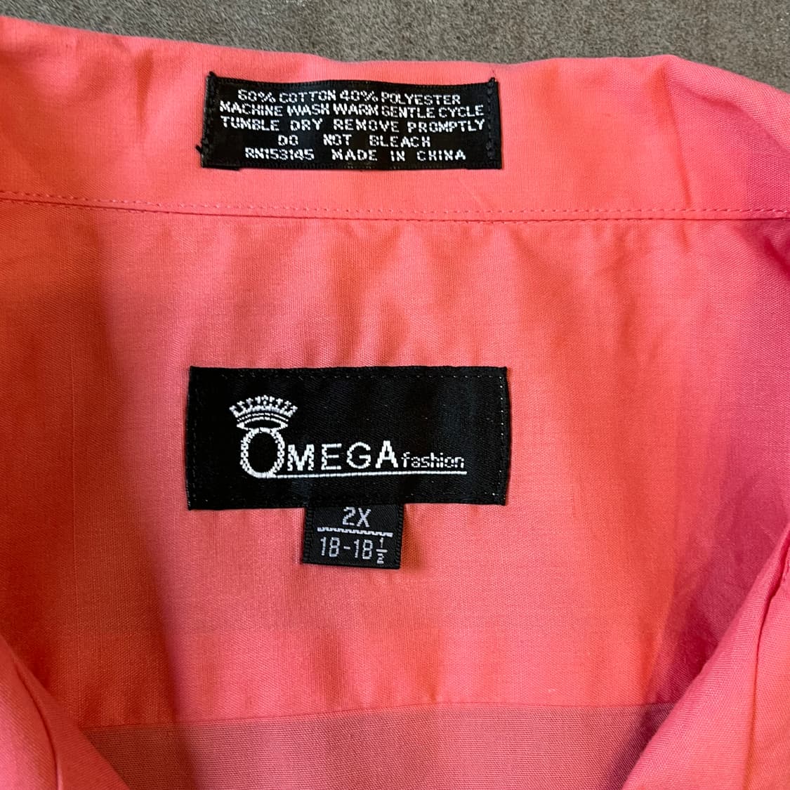 빈티지 구아야베라 딥 핑크 반팔 쿠바 셔츠 상품이미지6