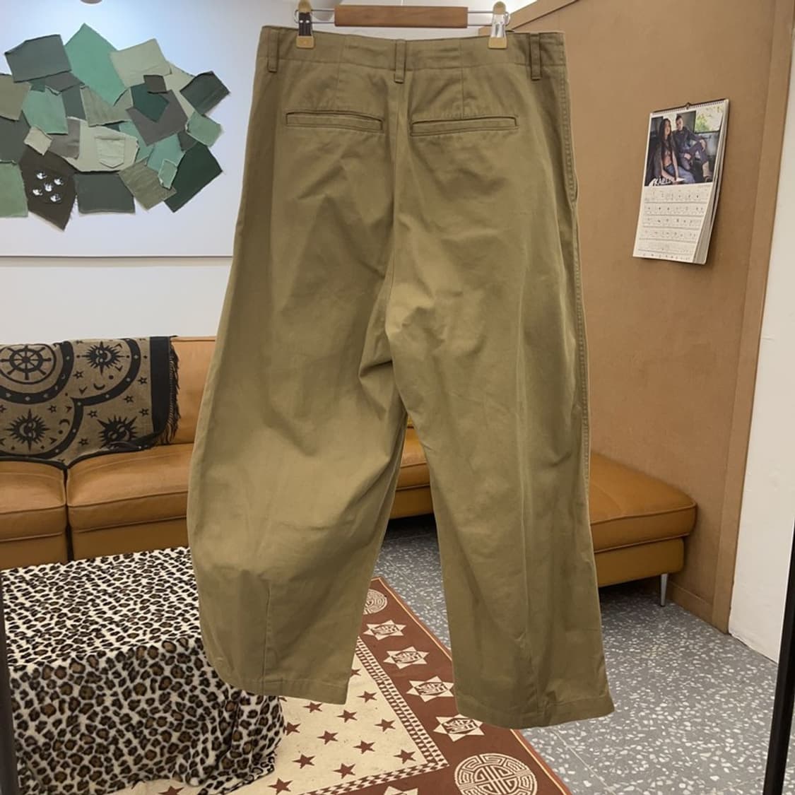 무신사스탠다드 캐주얼 핀턱 코튼팬츠 면바지 32인치 C09192 상품이미지4