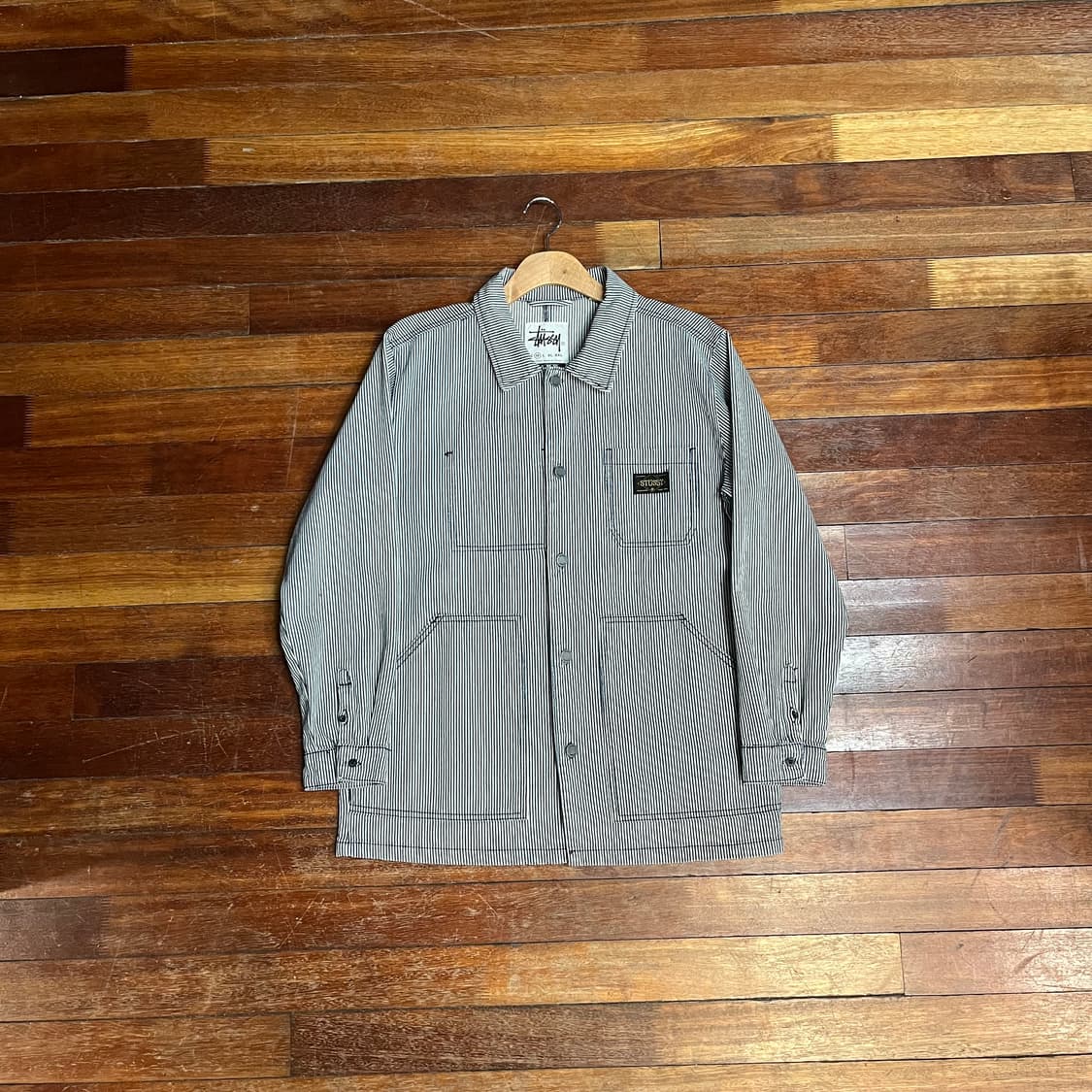 스투시 스트라이프 유틸리티 자켓 상품이미지1