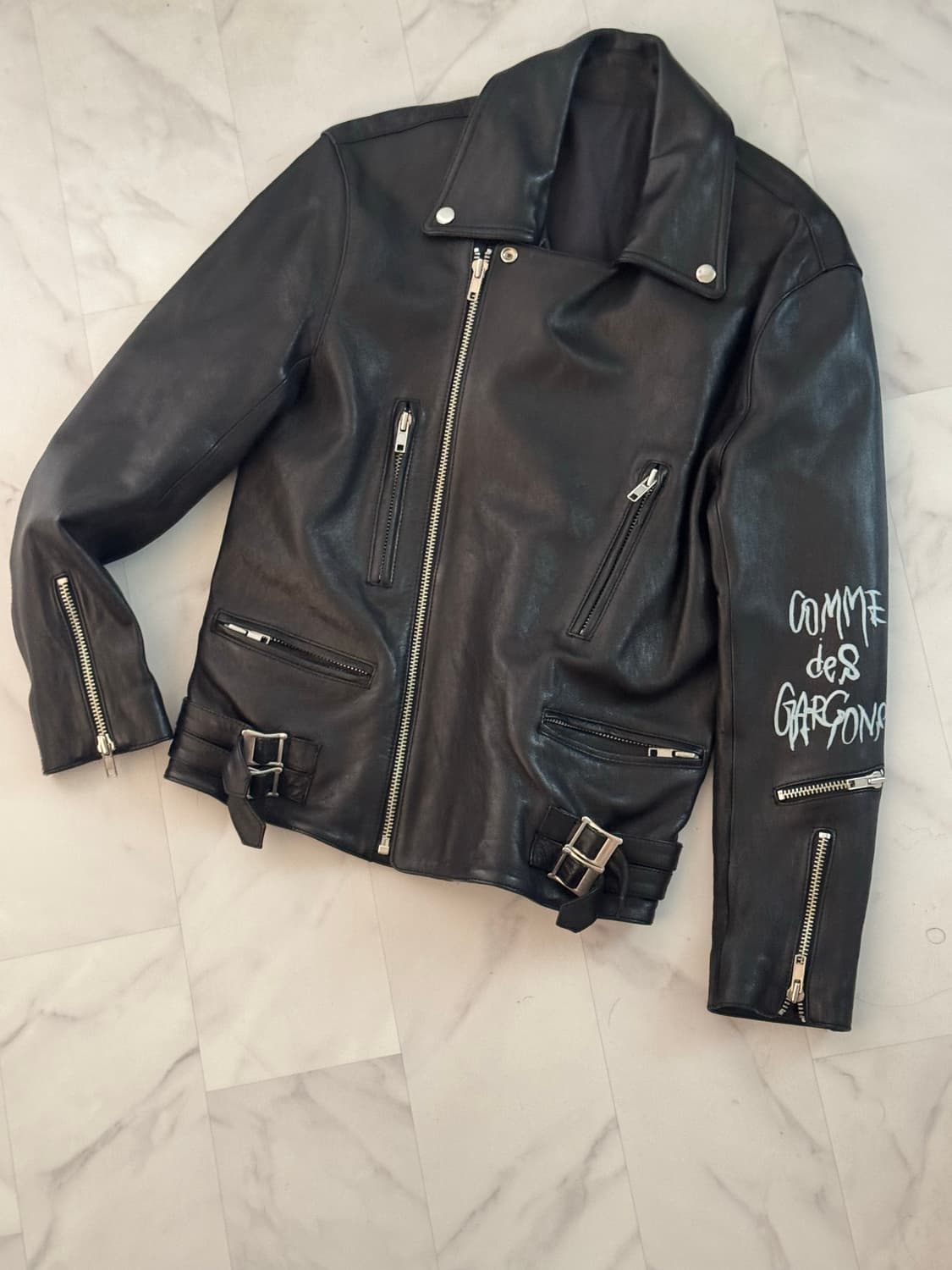 꼼데가르송 레더자켓 상품이미지2