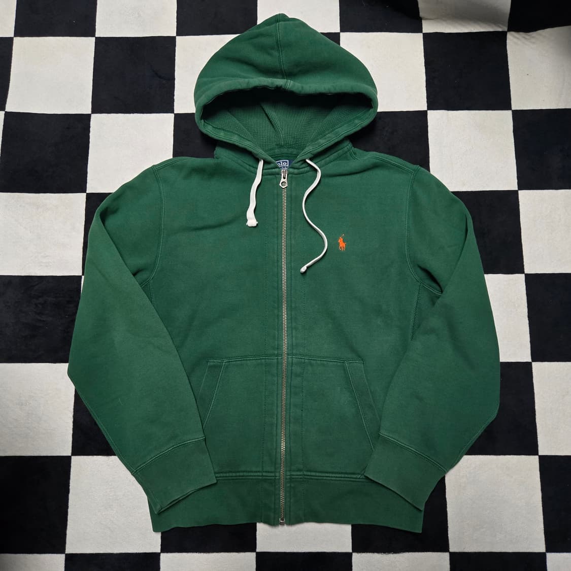 L 폴로랄프로렌 써멀 후드 집업 그린 상품이미지1