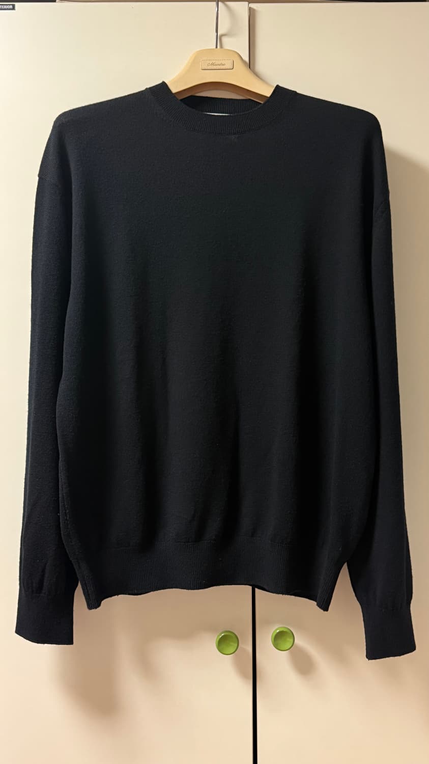 [5] 브라운야드 크루넥 니트 블랙 상품이미지2