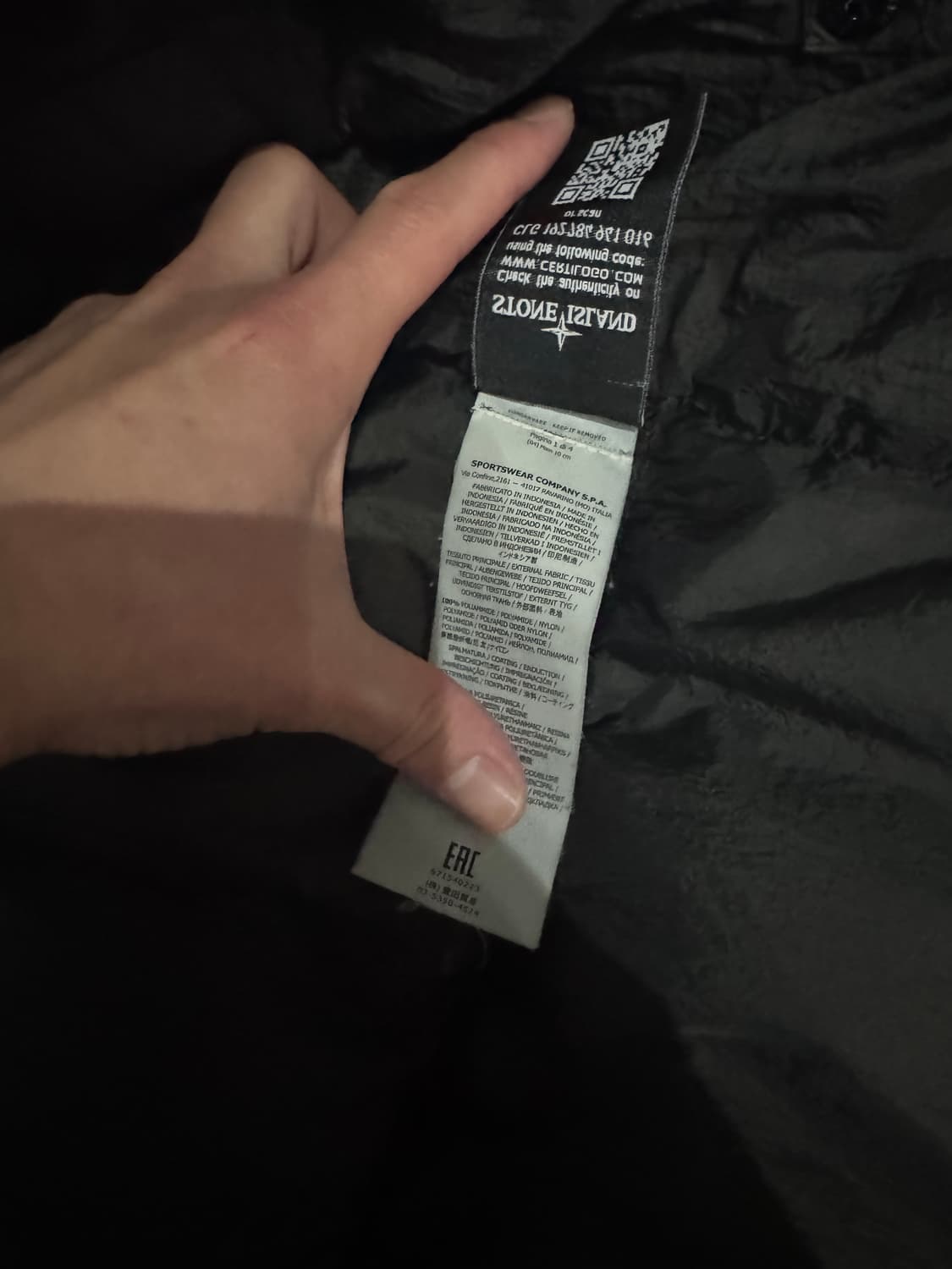 [L] 스톤아일랜드 17fw 크링클랩스 후드 패딩 다크그린 6754022 상품이미지8