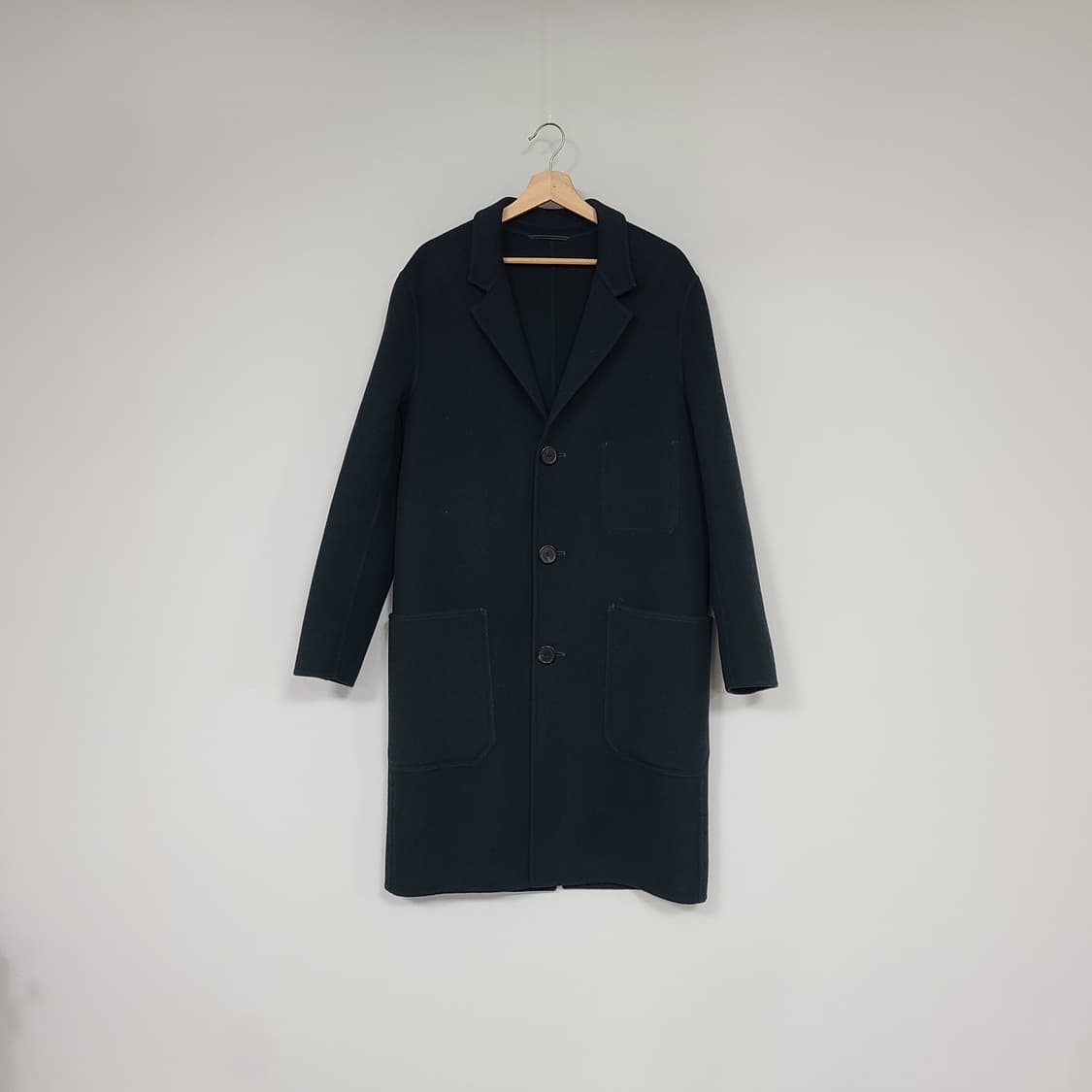 아미 정품 남성 더블 포켓 울 코트 다크그린 46 상품이미지2