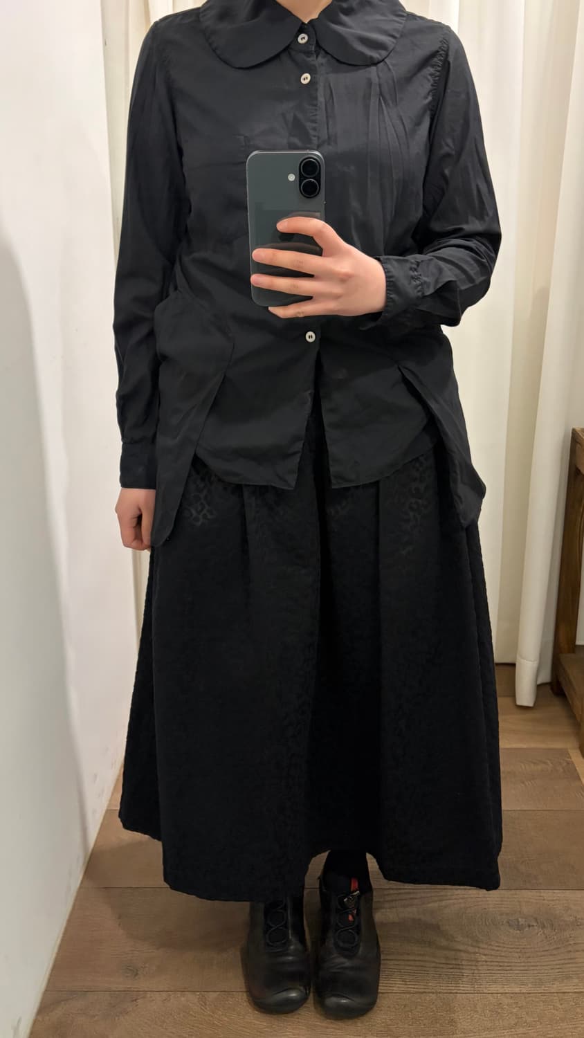 Pocket Transformed Big Collar Blouse 상품이미지3