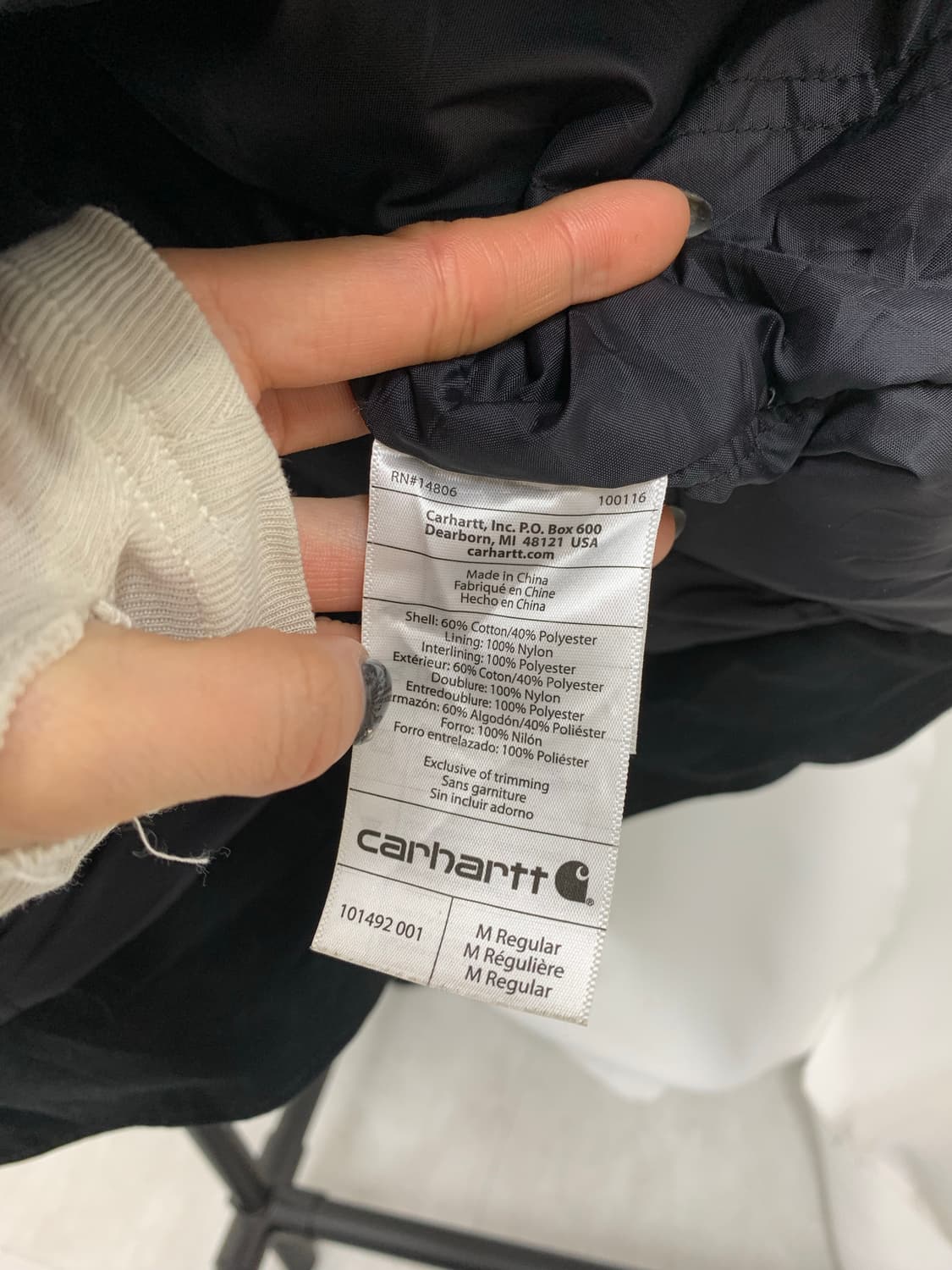 칼하트 블랙 워크 자켓 상품이미지6