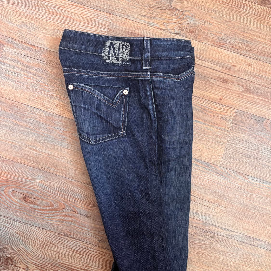 NFY 이태리 데님 청바지 26 진청 스판 수입 정품 상품이미지8