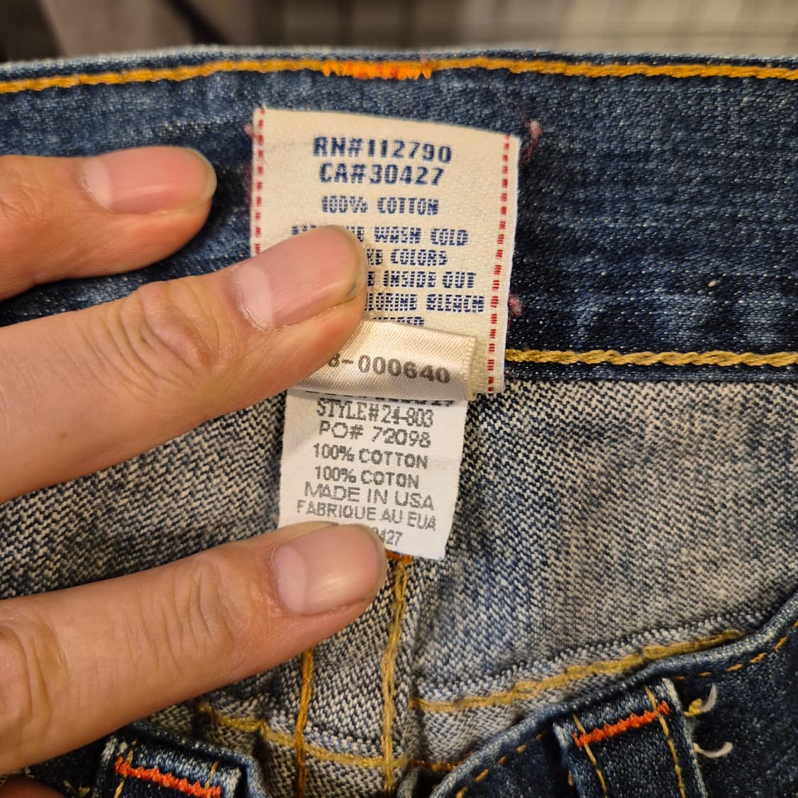 34인치 트루릴리젼 부츠컷 청바지  상품이미지5