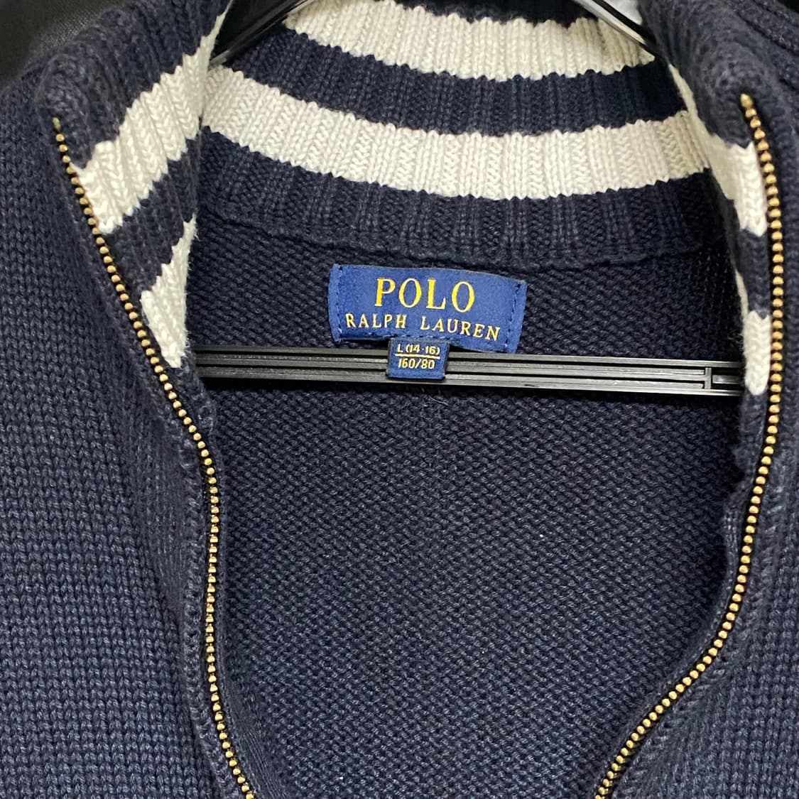 폴로 랄프로렌 네이비 집업 가디건 상품이미지3