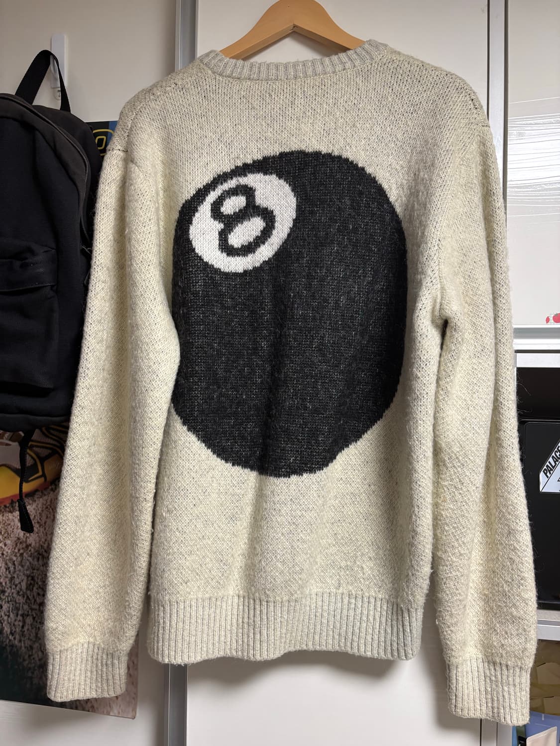 스투시 8볼 헤비 브러쉬드 모헤어 스웨터 XL 상품이미지2