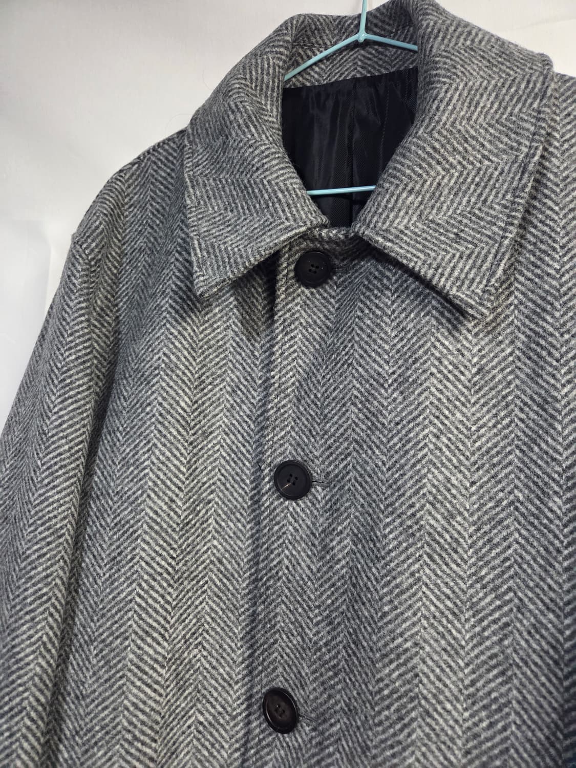 솔리드옴므 헤링본 벨티드 발마칸코트 46사이즈, 70-120 상품이미지5