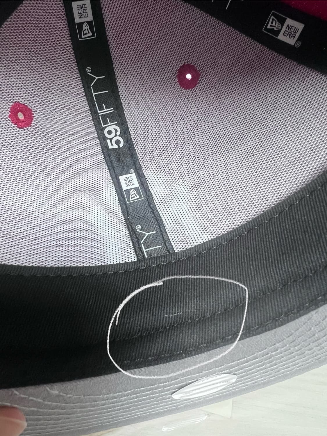 뉴에라 스냅백 MLB 뉴욕 양키스 베이직 피티드캡 스칼렛 상품이미지3