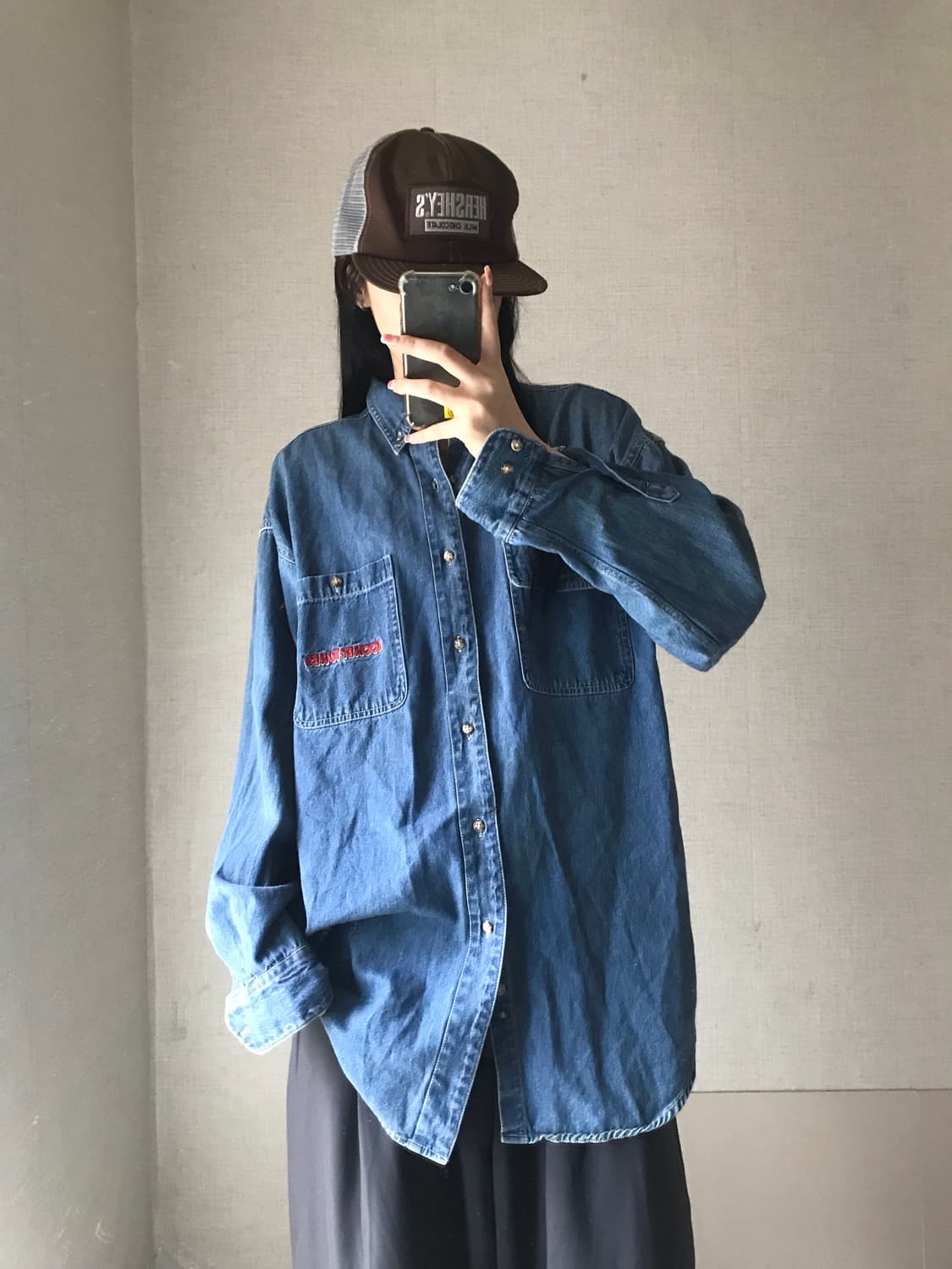 루니툰즈 자수 데님셔츠 상품이미지2