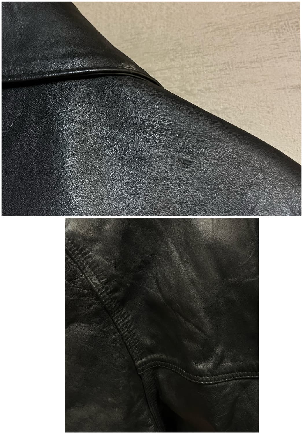 빈티지 레더 자켓 블랙 L #csz1978 상품이미지5