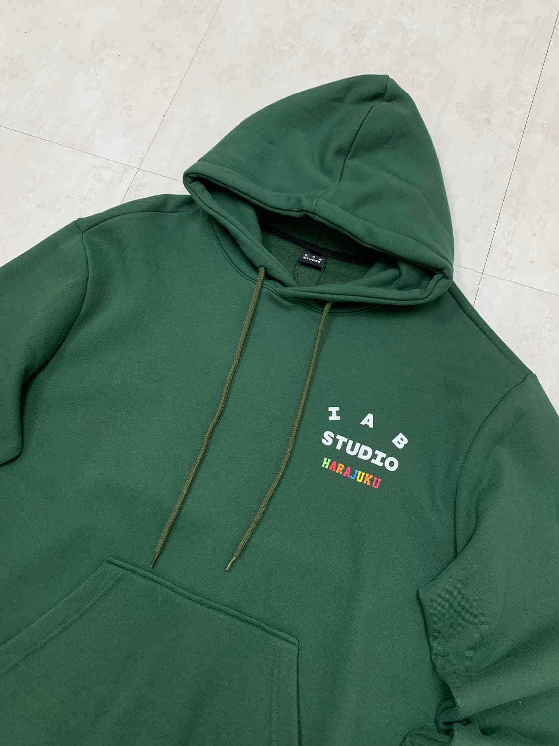 lab studio 그린 후드티 상품이미지5