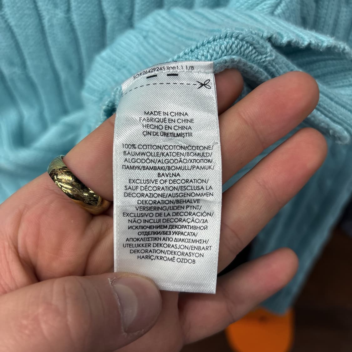 신형라벨 폴로 랄프로렌 케이블 코튼니트 스웨터 민트 N1049 상품이미지7