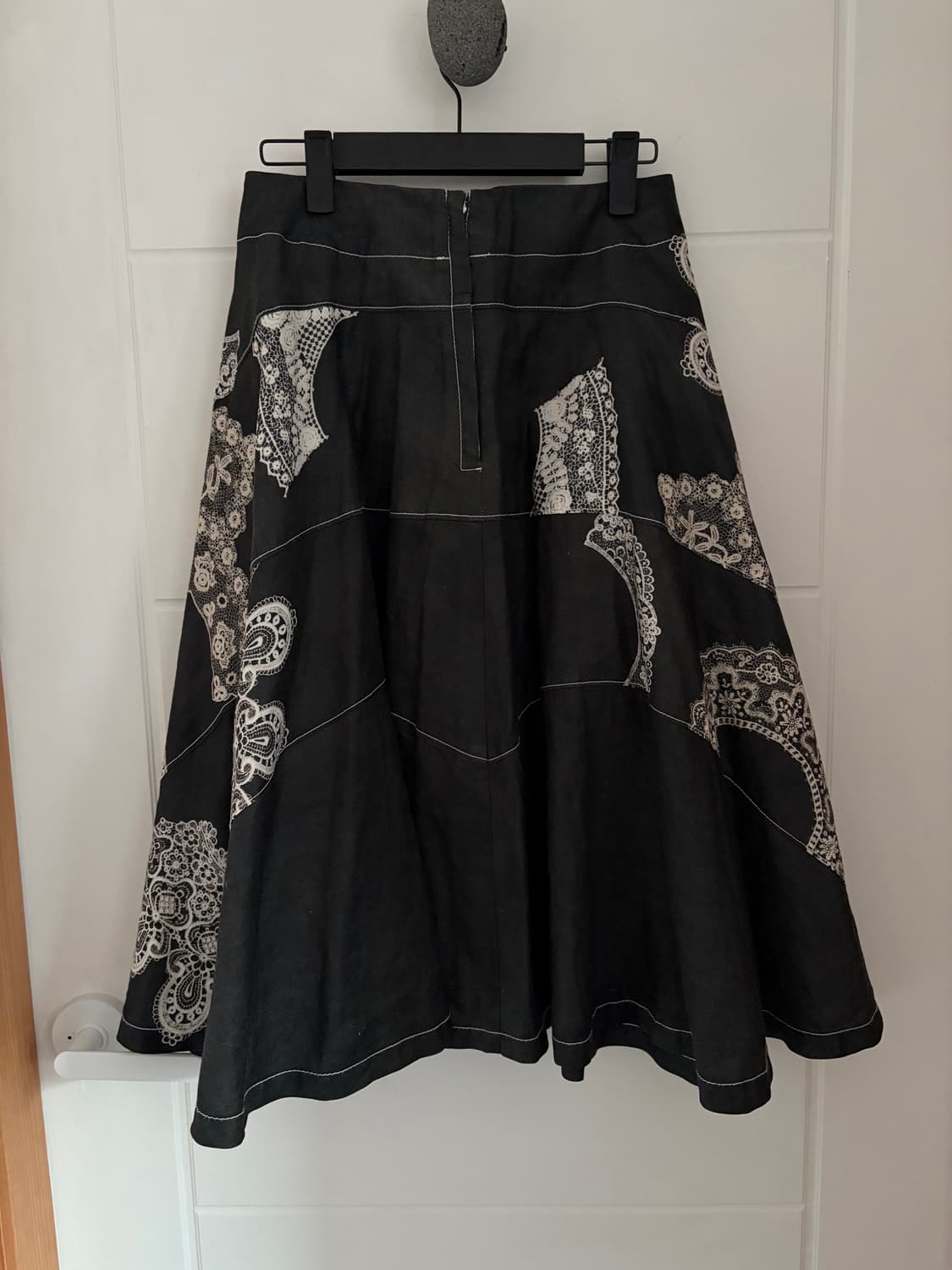 lace tranacription flare skirt 상품이미지4