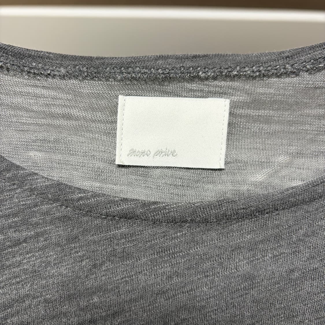 모노프리베 차콜 롱슬리브 1사이즈 새제품 팝니다 상품이미지3