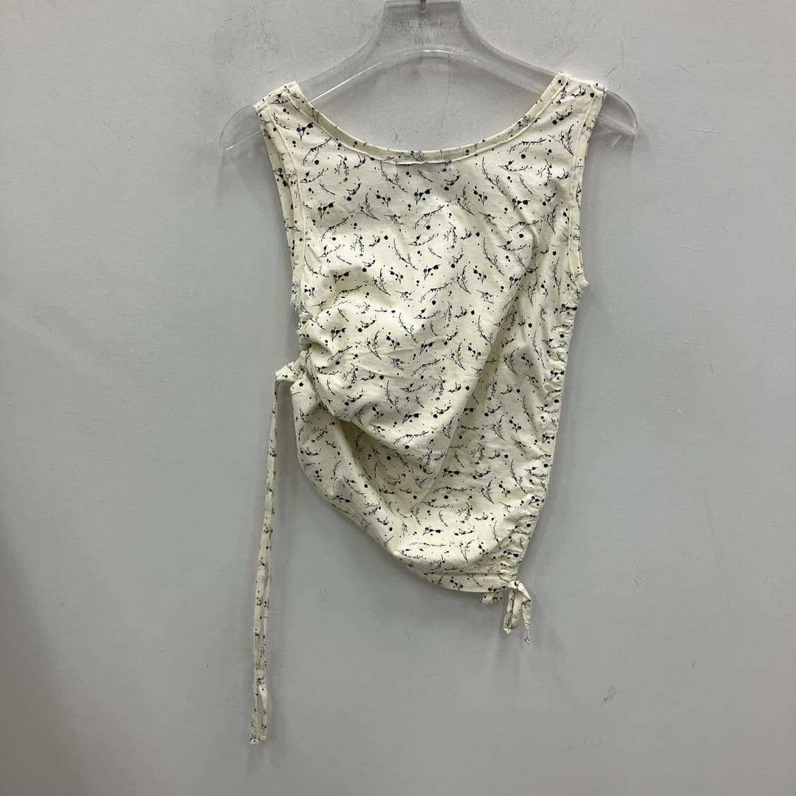 모리 페어리 꽃무늬 패턴 사이드 스트링 나시 상품이미지2