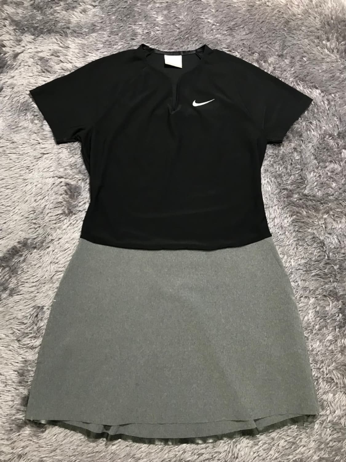 [[여성 L, A급] 나이키(NIKE) 골프 드라이핏 반팔 원피스@725 상품이미지1