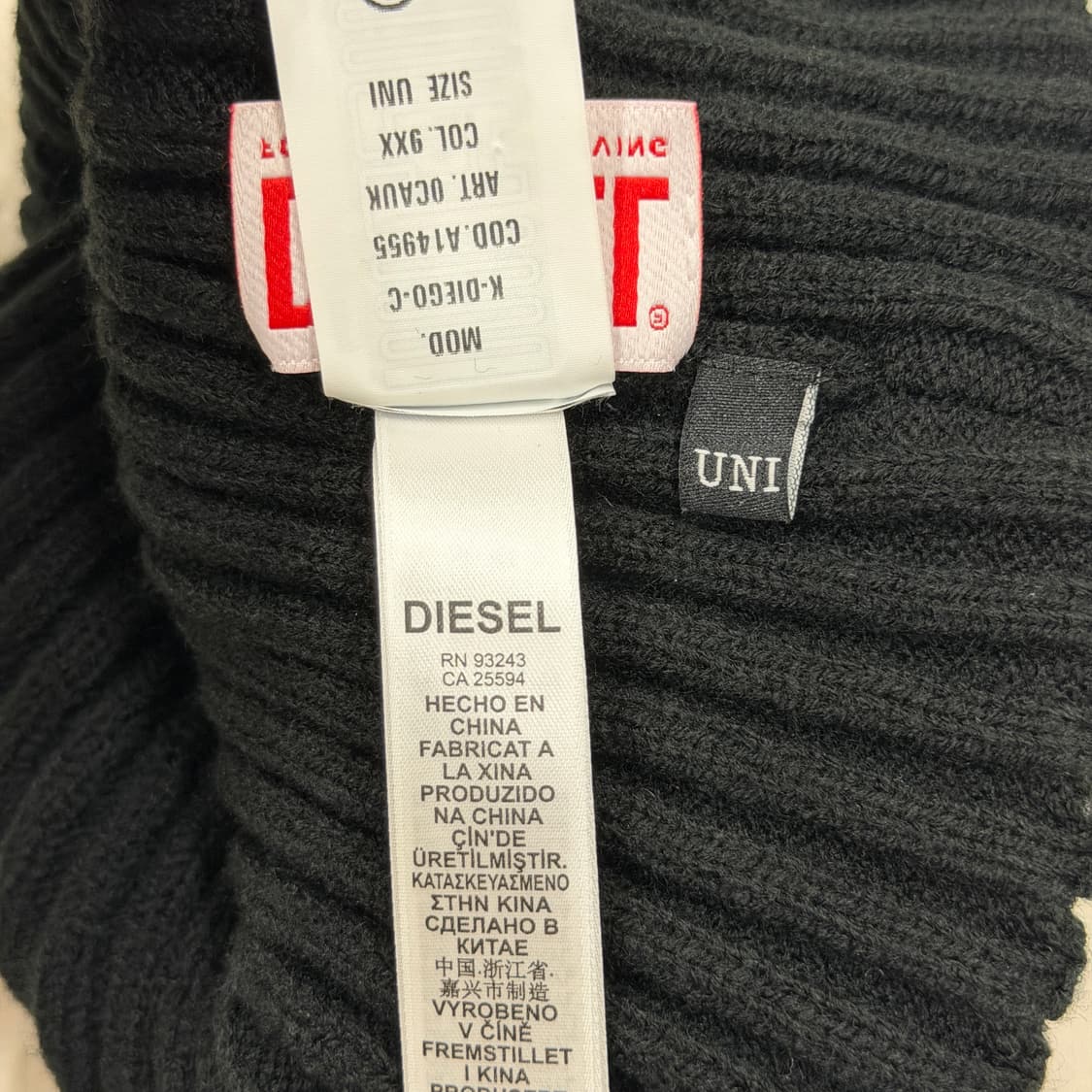 디젤 K 디에고 C 비니 모자 블랙 상품이미지5