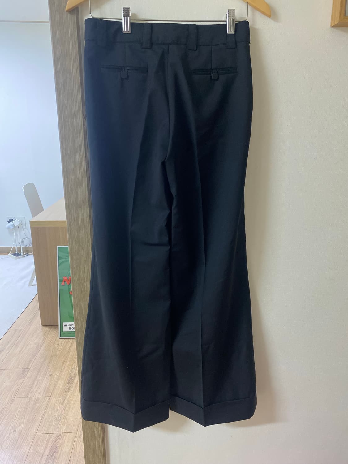 스텔라메카트니 블랙 울 팬츠 와이드팬츠  상품이미지2