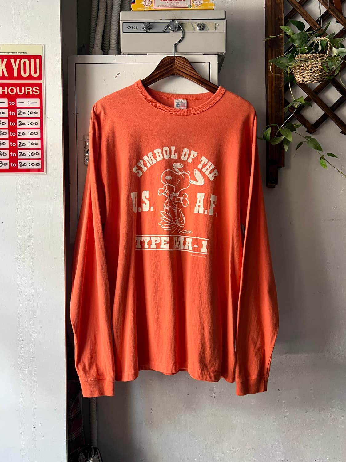 [2XL]버즈릭슨 Made in USA 스누피 롱슬리브 티셔츠 상품이미지1