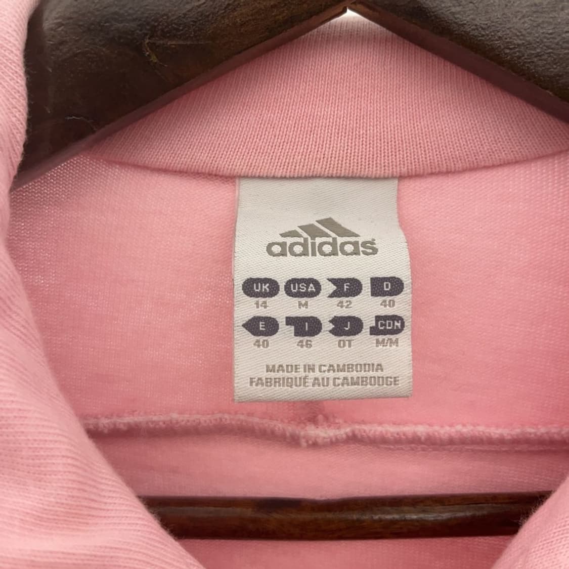 아디다스 대장급 발레코어 딸기우유 핑크 져지 집업 M C06657 상품이미지5