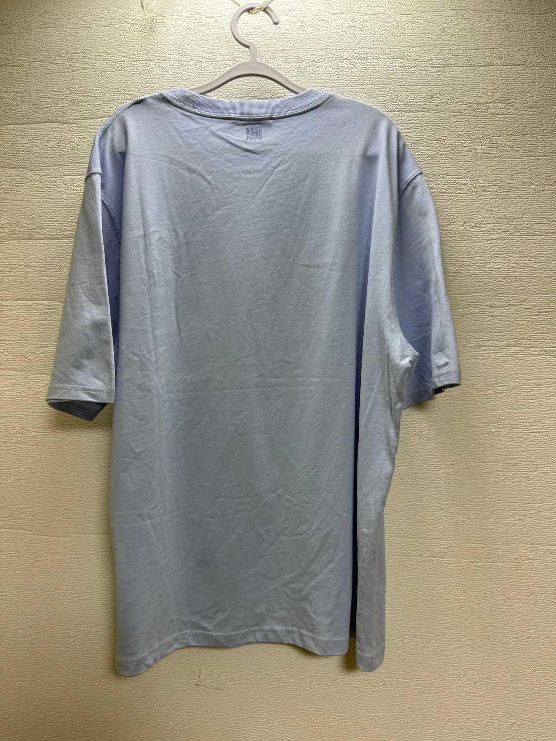 아미 스몰 하트 로고 반팔티 하늘색 상품이미지2