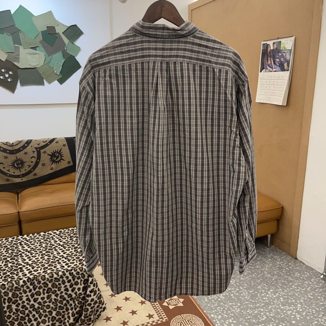 폴로 랄프로렌 빈티지 컨트리 오버핏 체크 셔츠 L C09557 상품이미지4