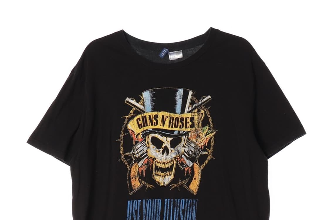 에이치엔엠 디바이디드 건즈앤로지스 밴드 반팔티 L 상품이미지3