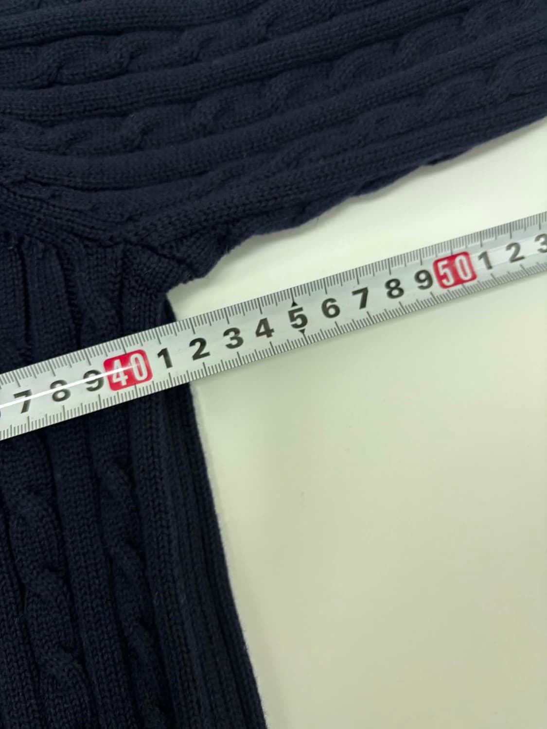 폴로 랄프로렌 네이비 RL 월계수 케이블 걸즈 니트 집업(L) 상품이미지7