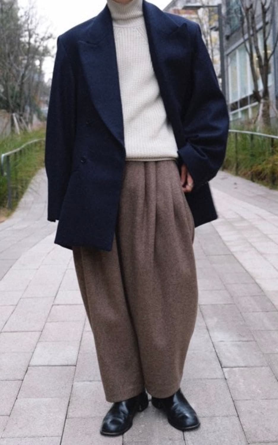 헤드메이너 네이비 코트 상품이미지5