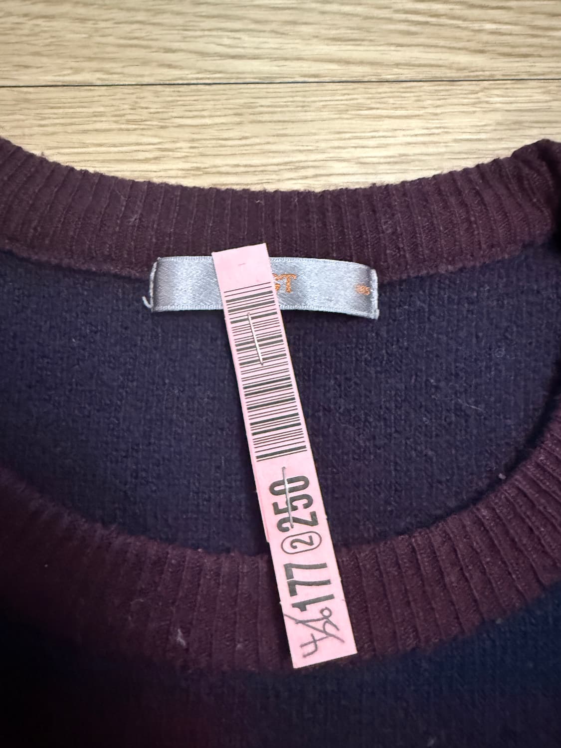 남성 체크 패턴 니트 105 상품이미지3