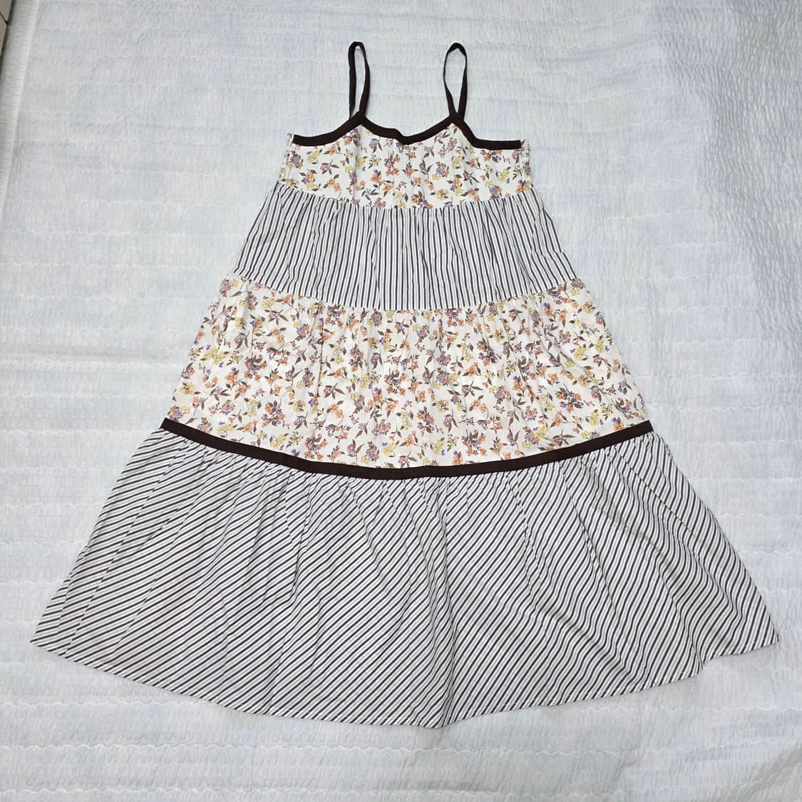 스즈코 모리걸 패치워크 원피스 상품이미지1